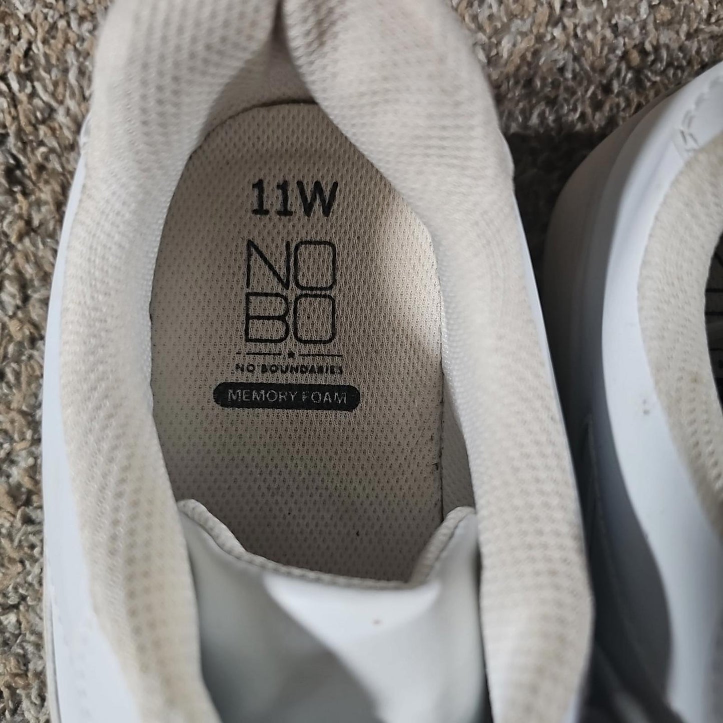 Nobo Wwnb40ac007 US11W EUR43 White Athletic Memory Foam Shoes