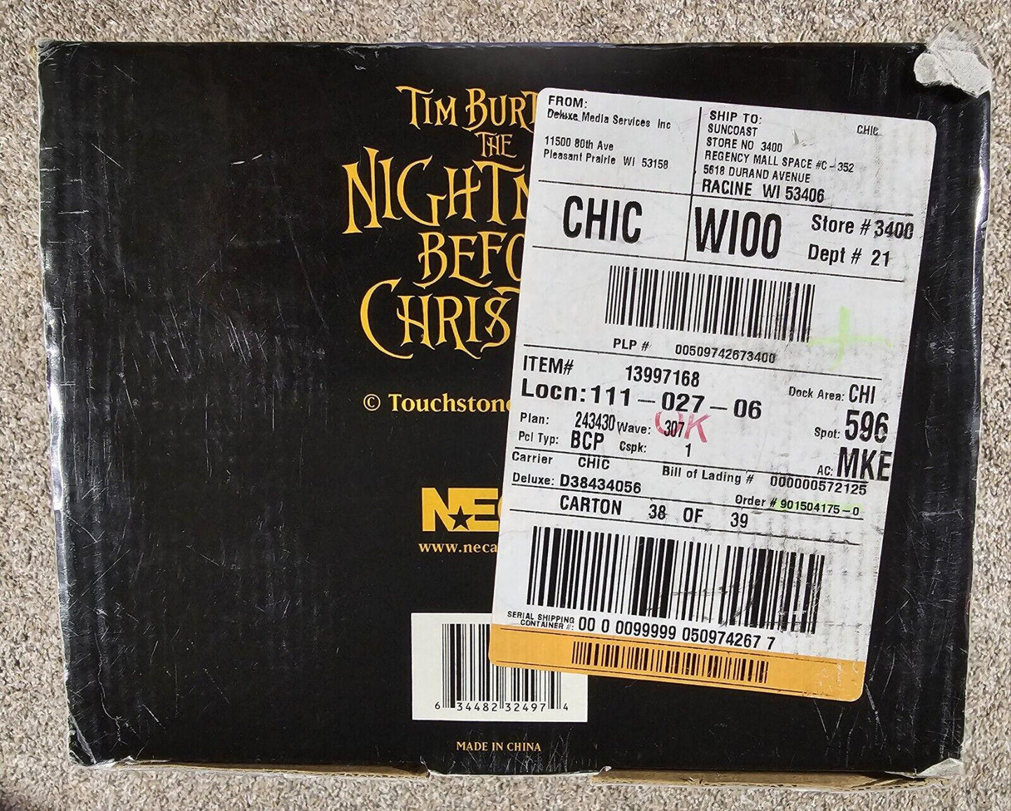 Tim Burton Nightmare Before Christmas Tree & Bobblehead Figures NECA Vintage
