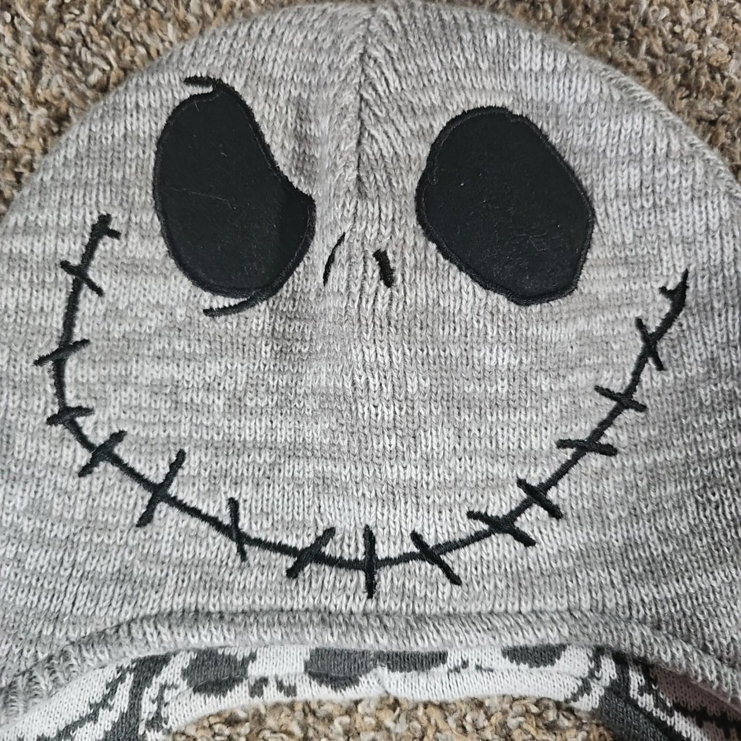 Tim Burtons Nightmare Before Christmas Jack Skellington Winter Beanie Tassles