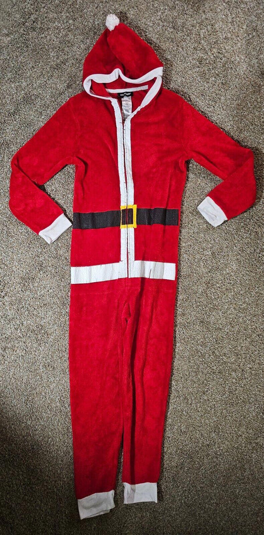 joe boxer hooded santa pajamas L 10/12 SEARS Kmart