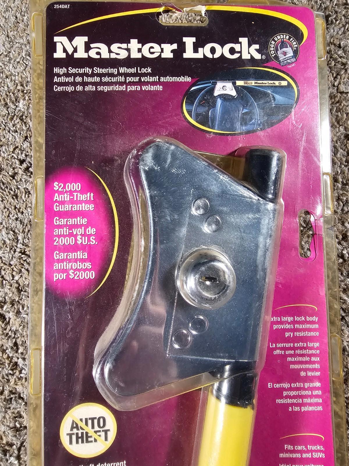Master Lock Master Block Pro Steering Wheel Security Lock Anti Theft