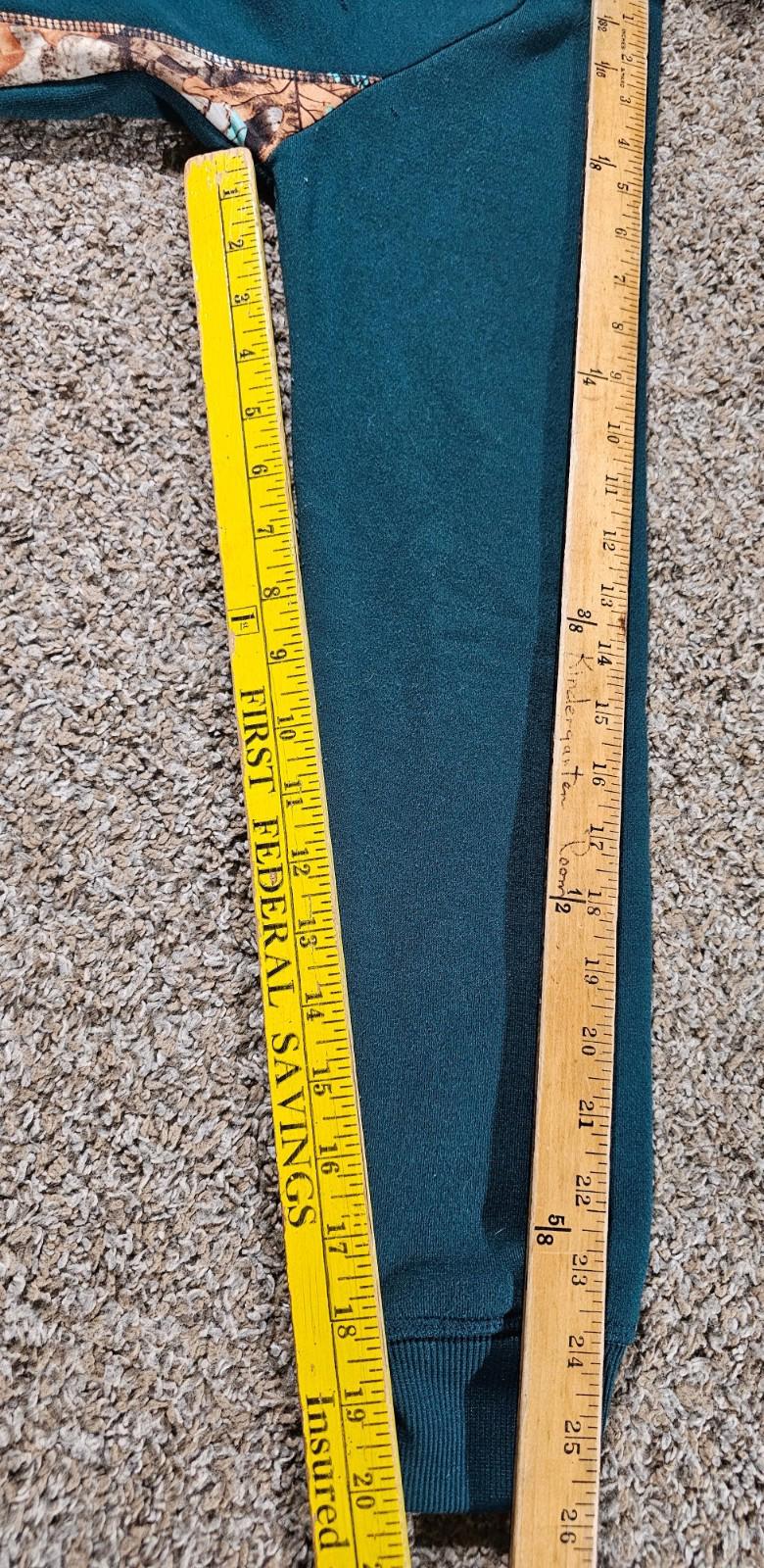 Realtree Hoodie Mens S Blue Green Camo  Sweatshirt Outdoor