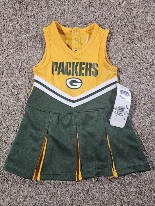 Green Bay Packers 1 Piece Cheerleader Outfit 12M NWT NWD