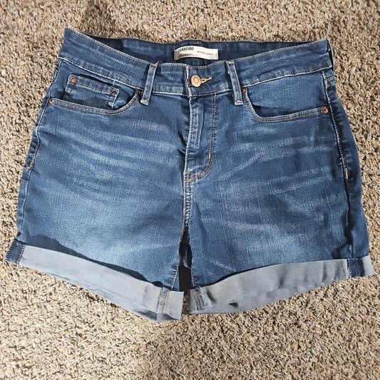 Signature Levi Strauss Mid Rise Shorts W28 Sz6