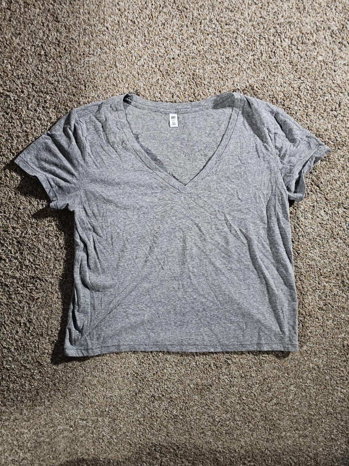 BP Gray Vneck Tshirt Medium