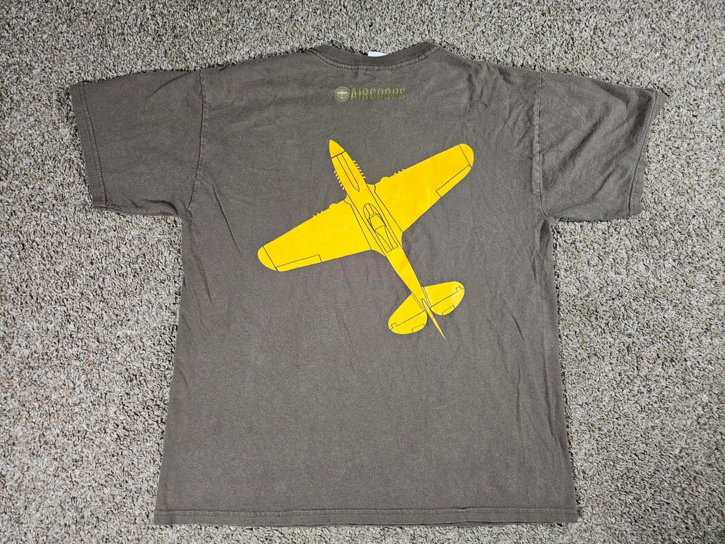 Air Corps Large Gildan Green Tshirt