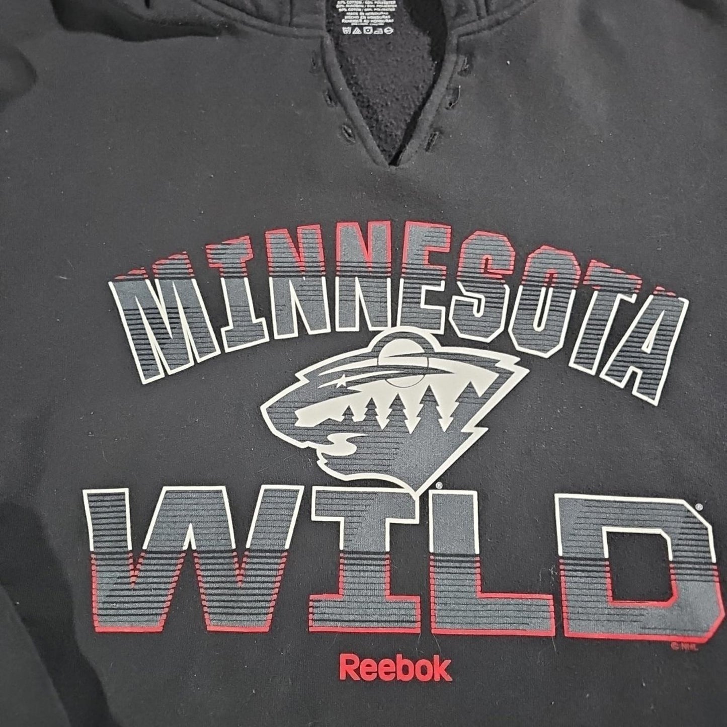 Minnesota Wild Reebok Hockey Hoodie L