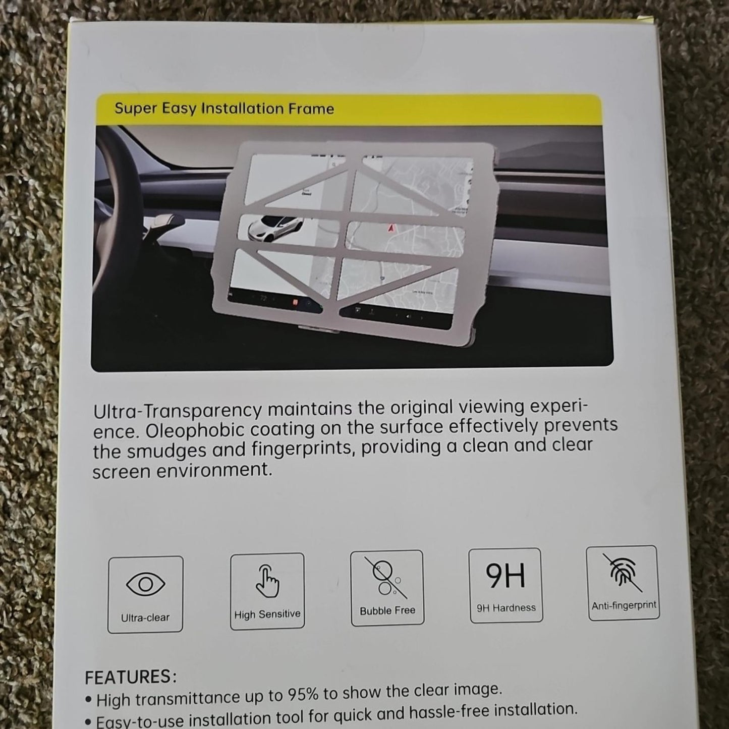 dumosong crystal clear teslashield Tesla Model 3Y NIB