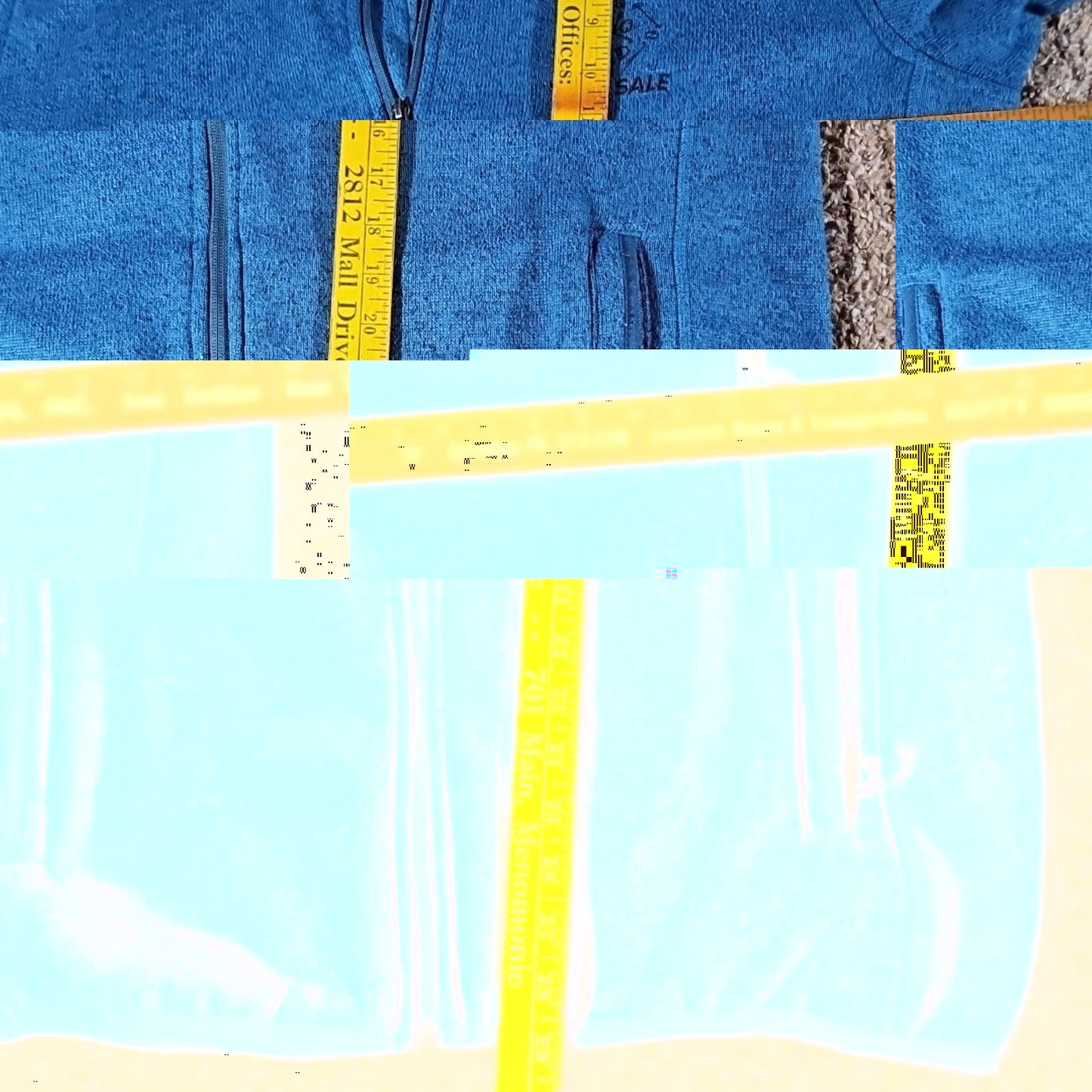 Port Authority XL Fullzip Blue Fleece Yard Sale Jacket