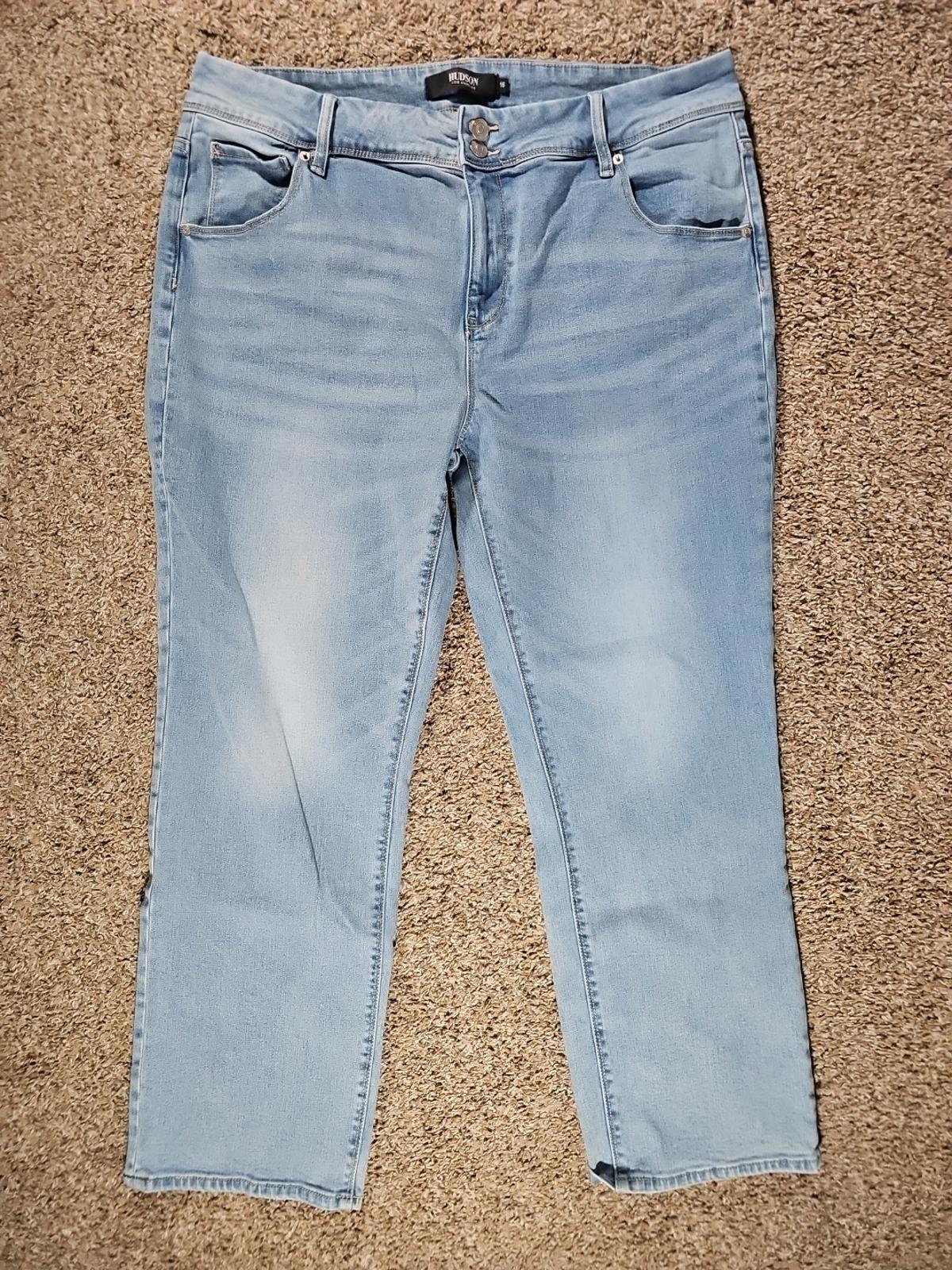 Hudson Los Angeles Sz 16 Blue Jeans Flap Pockets