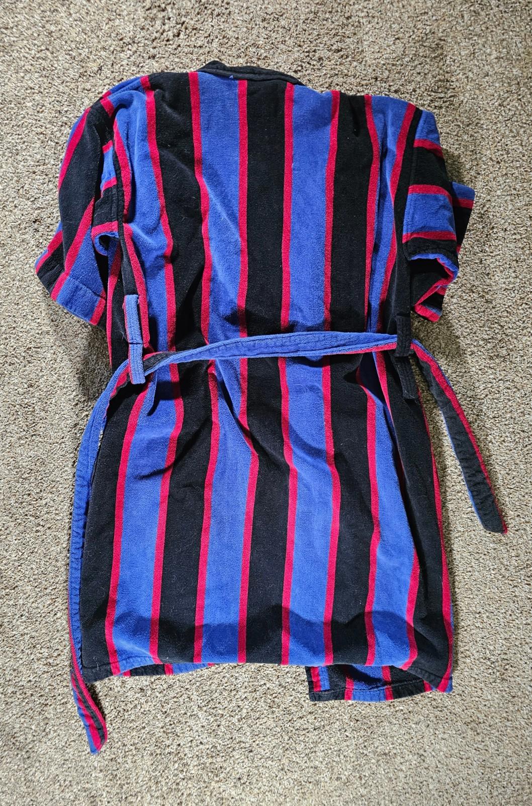 Vintage Turkish Towel Robe OS 80s Hill & Archer Belted Thick