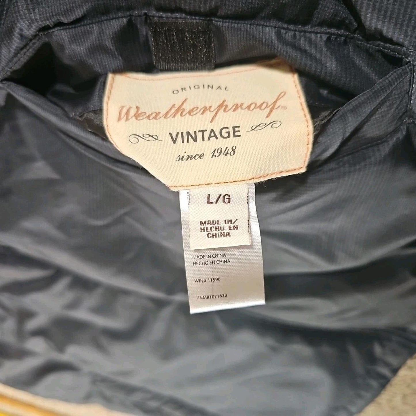 Weatherproof 1948 Vintage Blue Gray Reversible Puffer Vest L