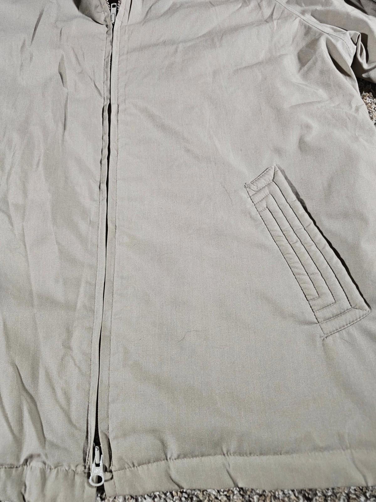 Haggar Full-Zip Camden Jacket Mens Medium Faux Fur Lining