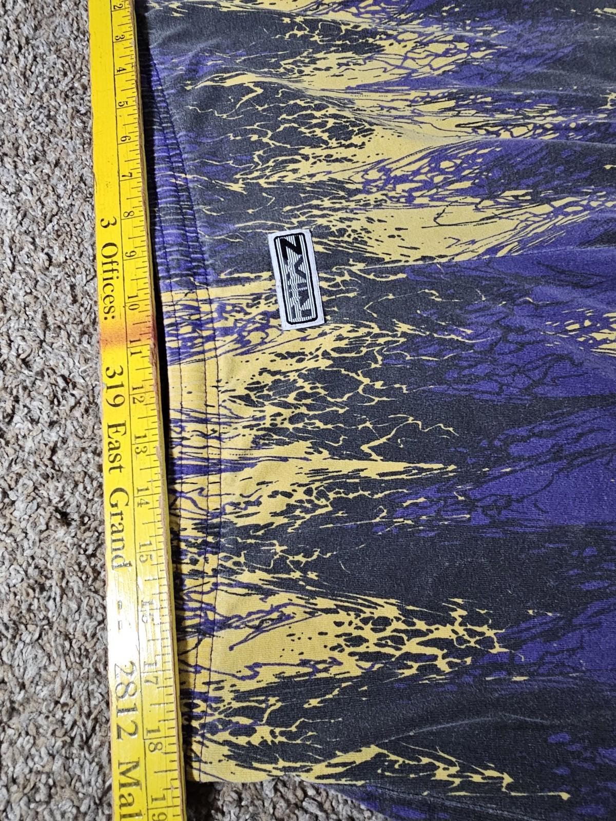 NIXZ Purple black yellow Lakers Colors lounge pants Large
