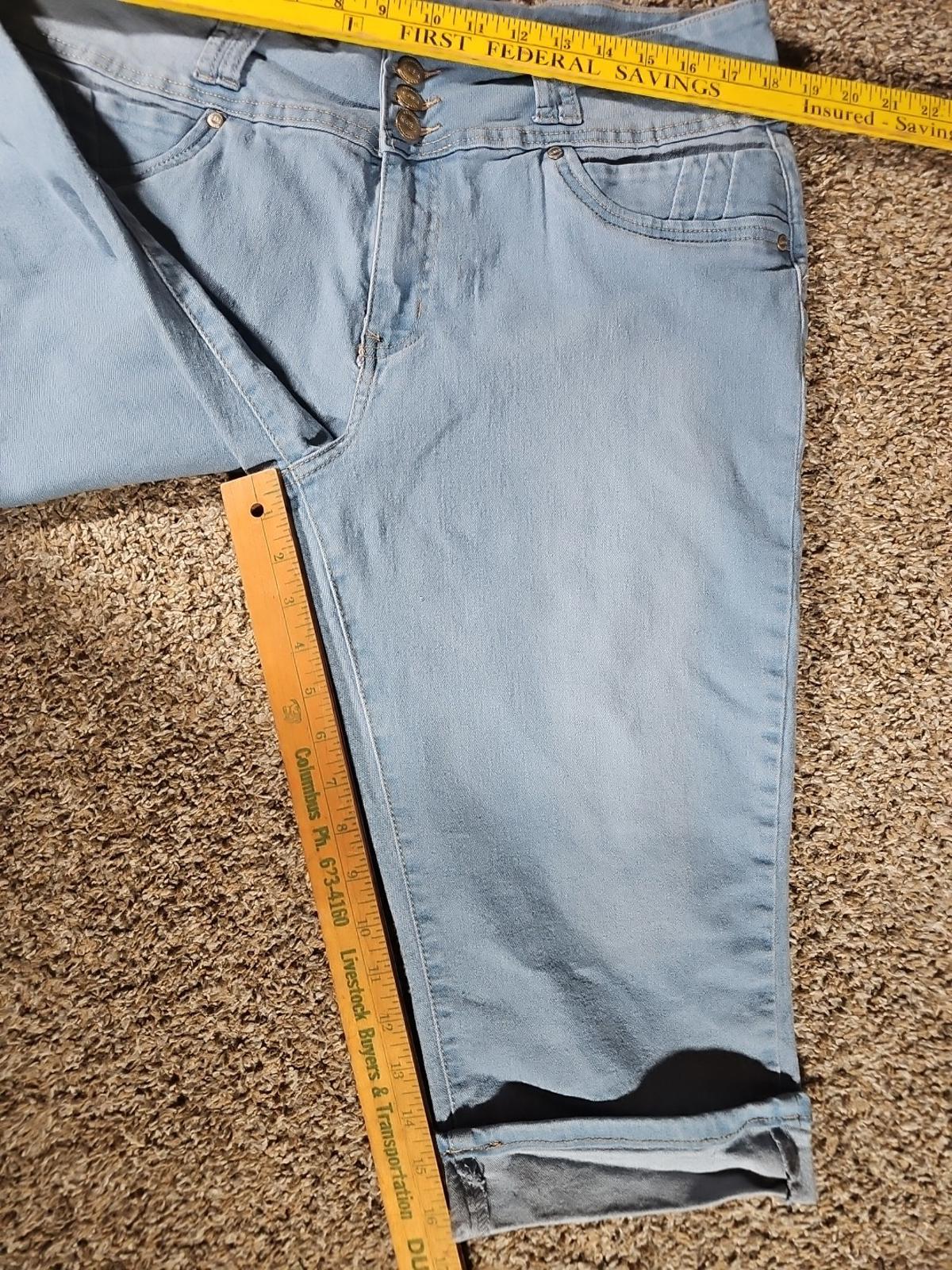 Kaba Jeans Sz 20 Cuffed Capris