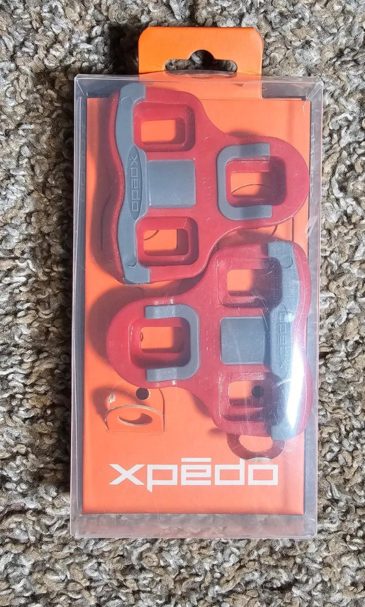 Xpedo Thrust 7 Cleat Set w 6 Degree Float Pedals Red NIB