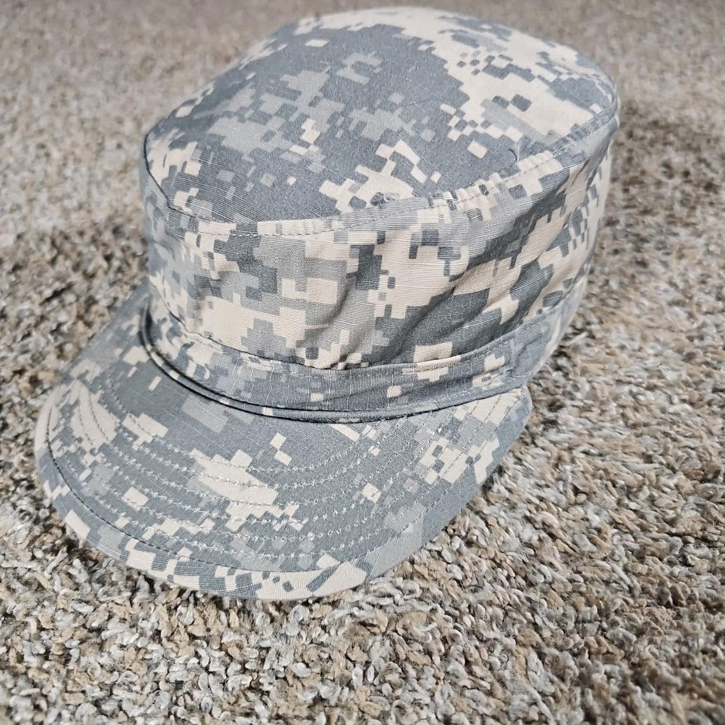 US Military Issue Army Uniform ACU Camo Patrol Hat Cap 6-3/4