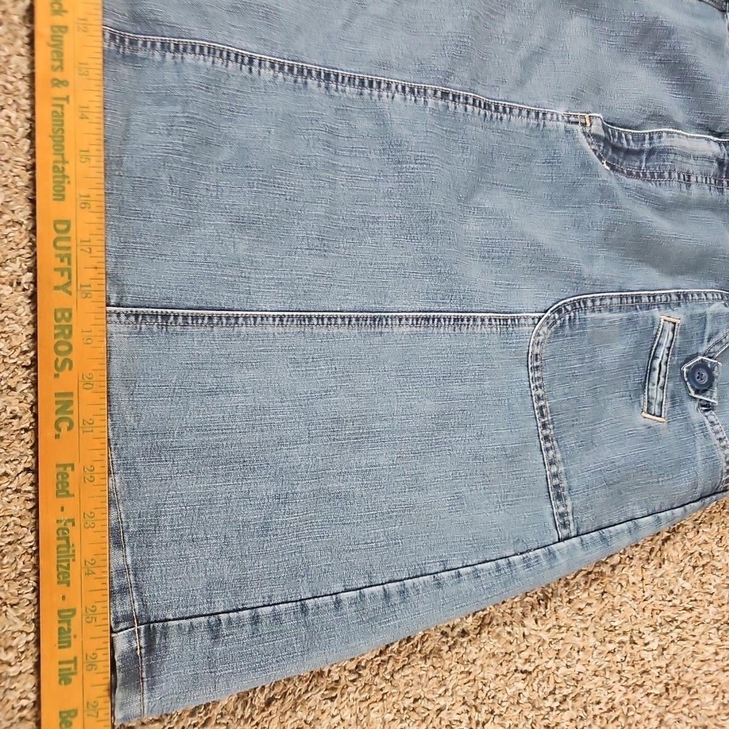 Cherokee Brand Sz 16 Denim Jean Skirt