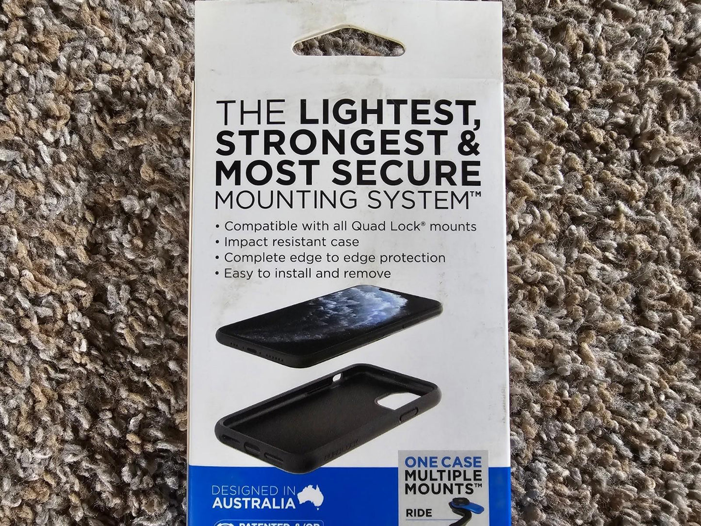 Quad Lock Apple iPhone 11 pro case NIB Old Stock
