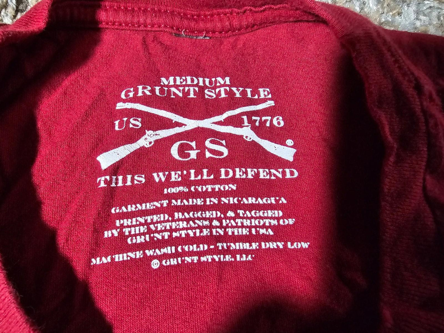 Grunt Style GS 1776 Don't Tread On Me Tshirt Medium SEE PICS