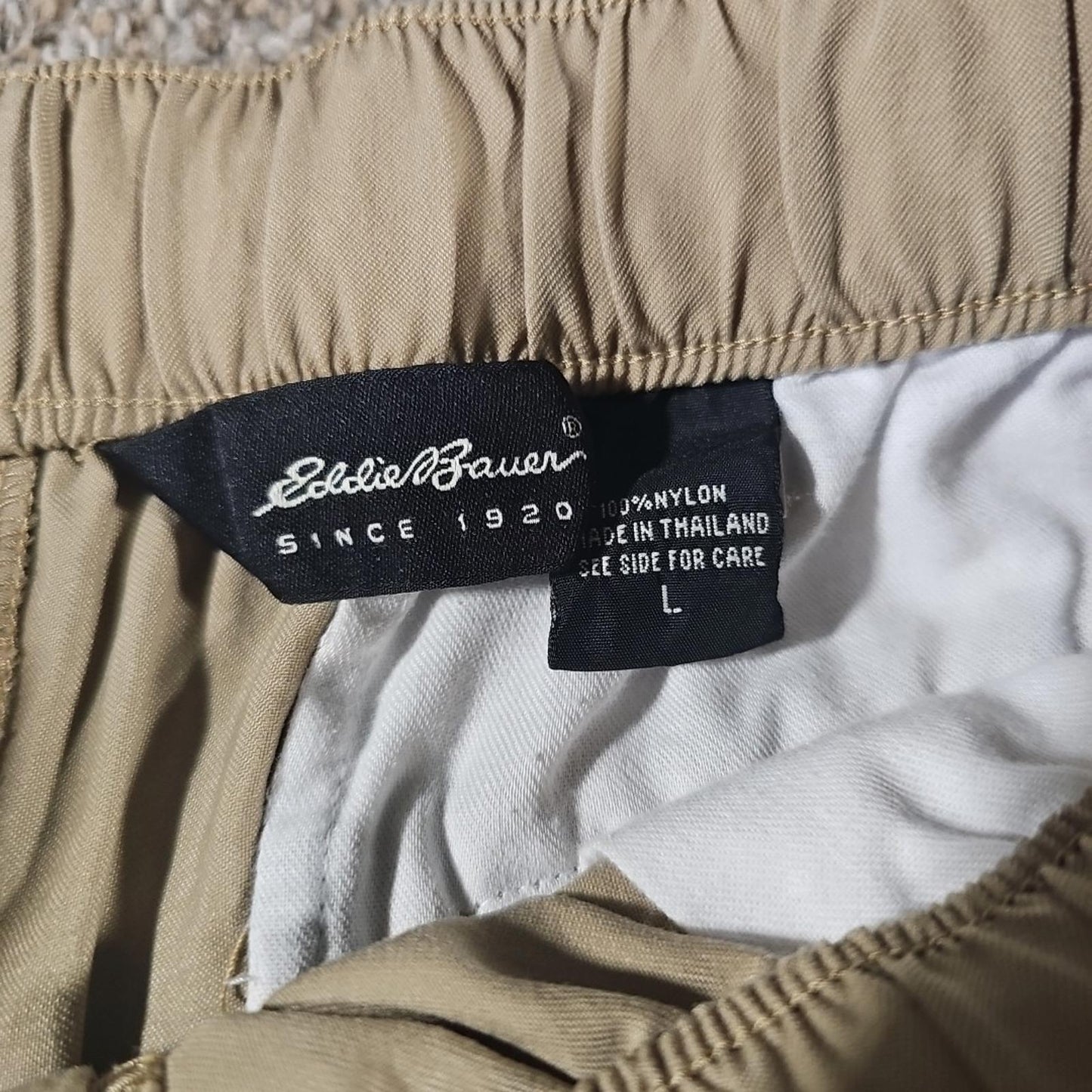 Eddie Bauer EarthTech L Nylon Belted Hiking Shorts