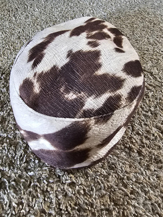 Faux Cow Hide Hat
