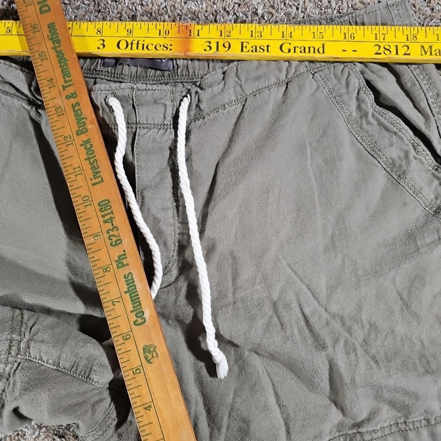 Eddie Bauer L Green Drawstring Shorts