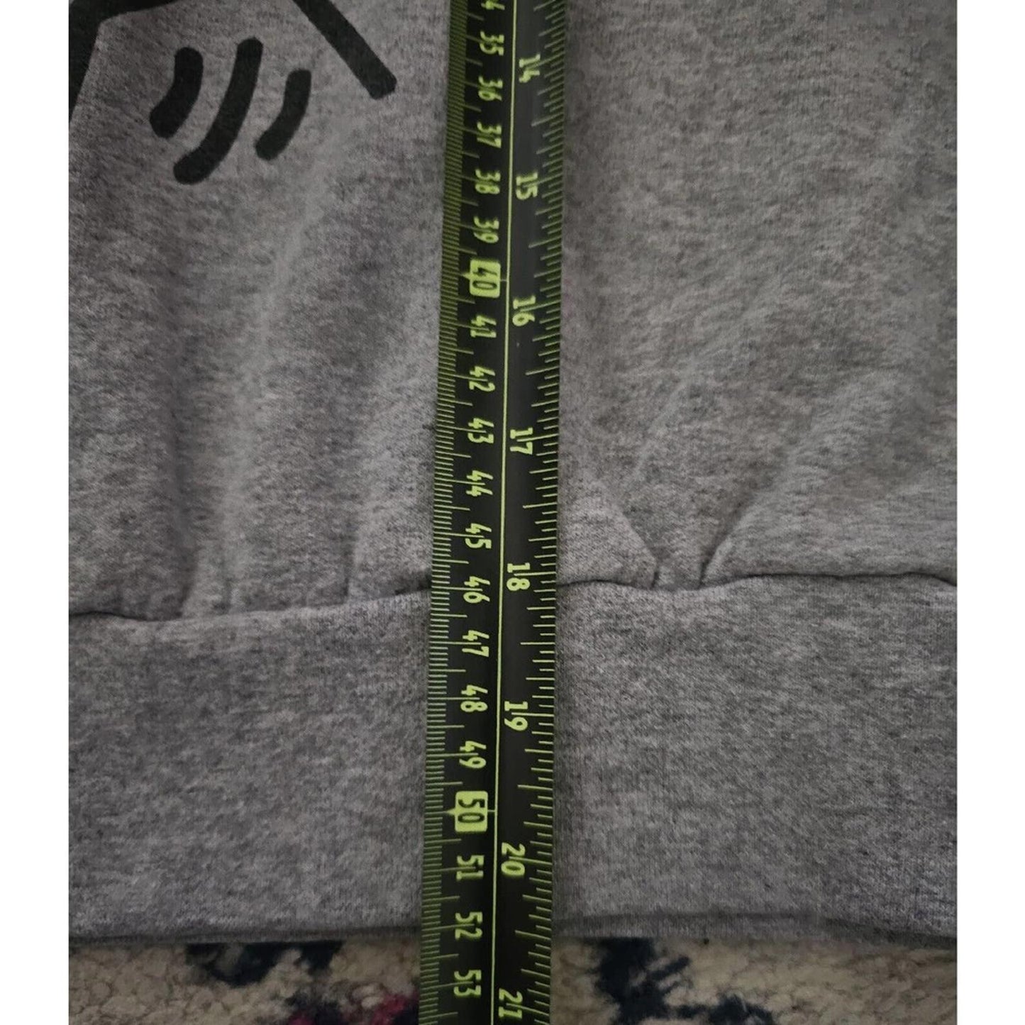 Keith Haring Hoodie Mens XS Gray Love Heart New York Art