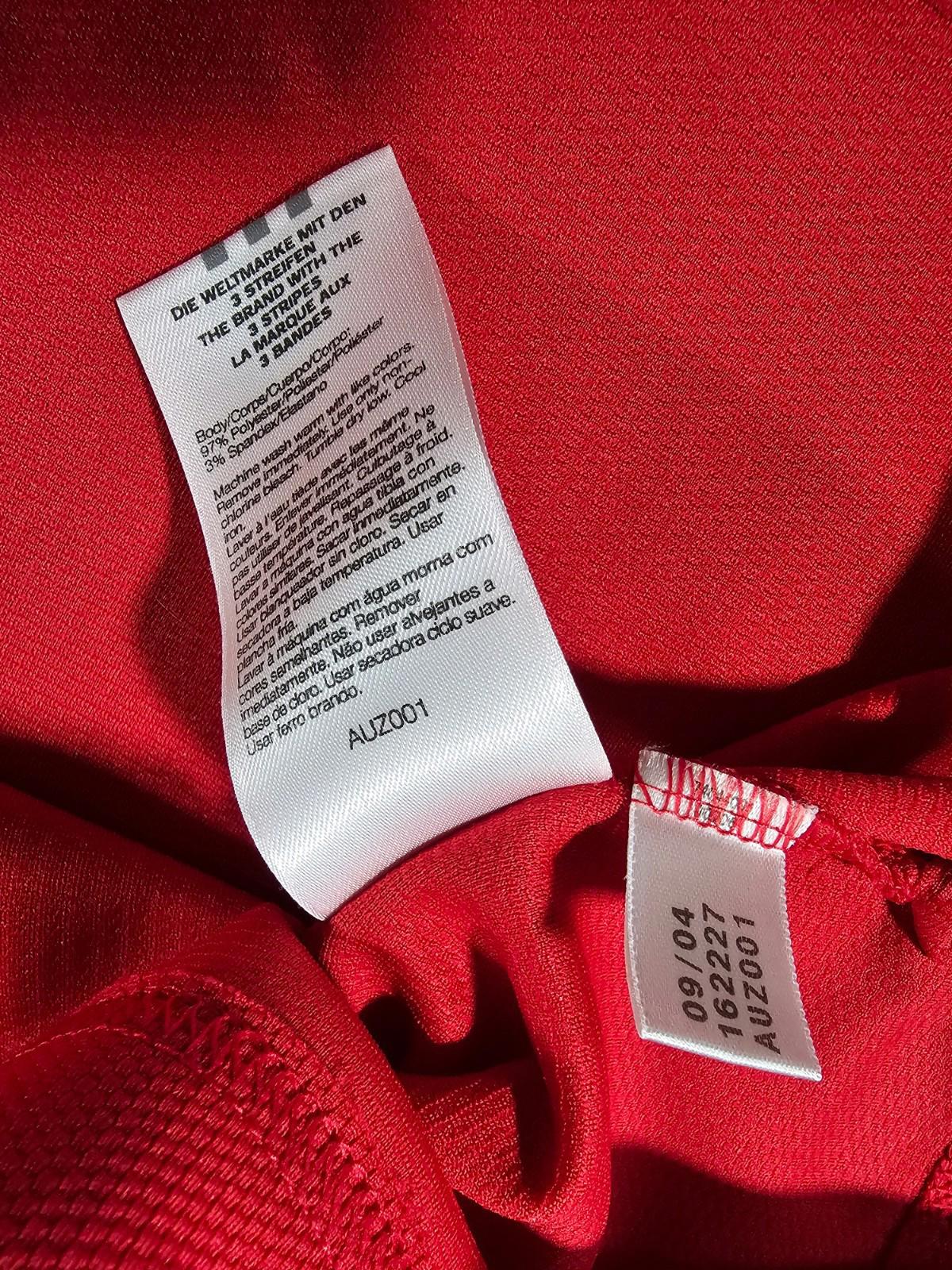 Adidas Wisconsin Badgers Hockey Red Polo Large Vintage