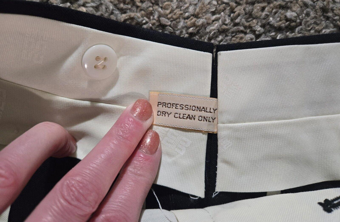Vtg Daks London New York Untailored Raw Hems 46R Suit Set