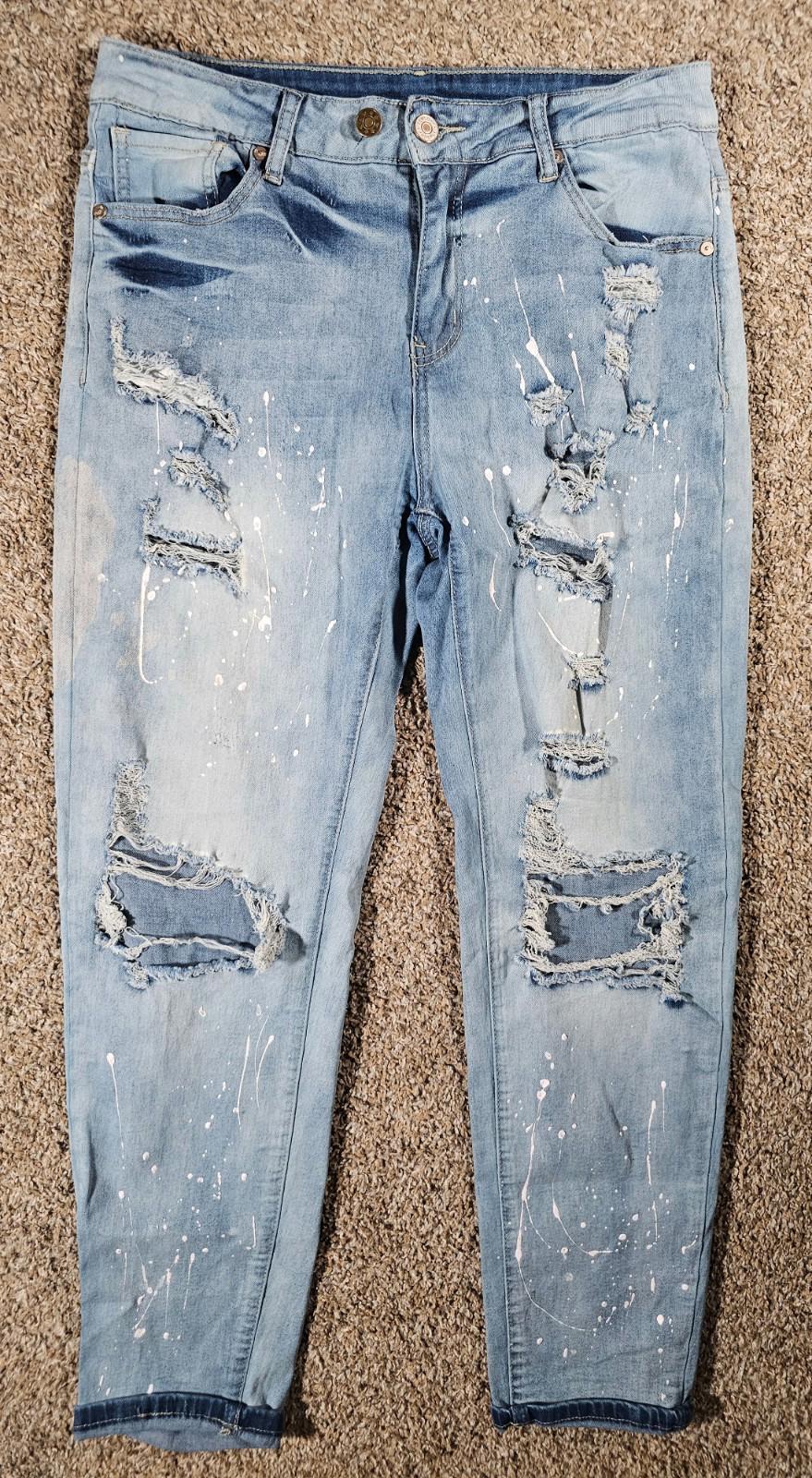 Surprise Surprise Destroyed Jeans Large APPROX 30.5 x 29