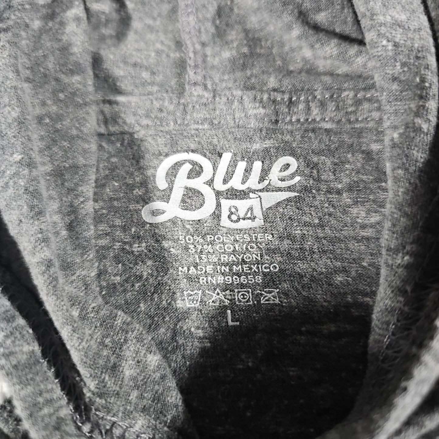 Kona Hawaii L Blue84 Gray Hoodie