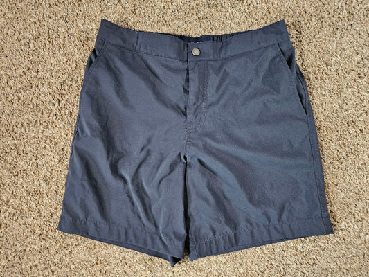 Abercrombie & Fitch Dock Shorts Mens Small Stretch Blue Swim