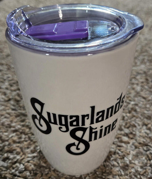 White And Purple Sugarlands Shine Travel Coffee Mug