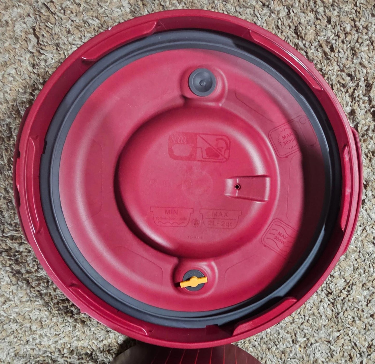 Tupperware Microwave Pressure Cooker 3L / 3QT Cranberry Red 7643A-2 7643A-1
