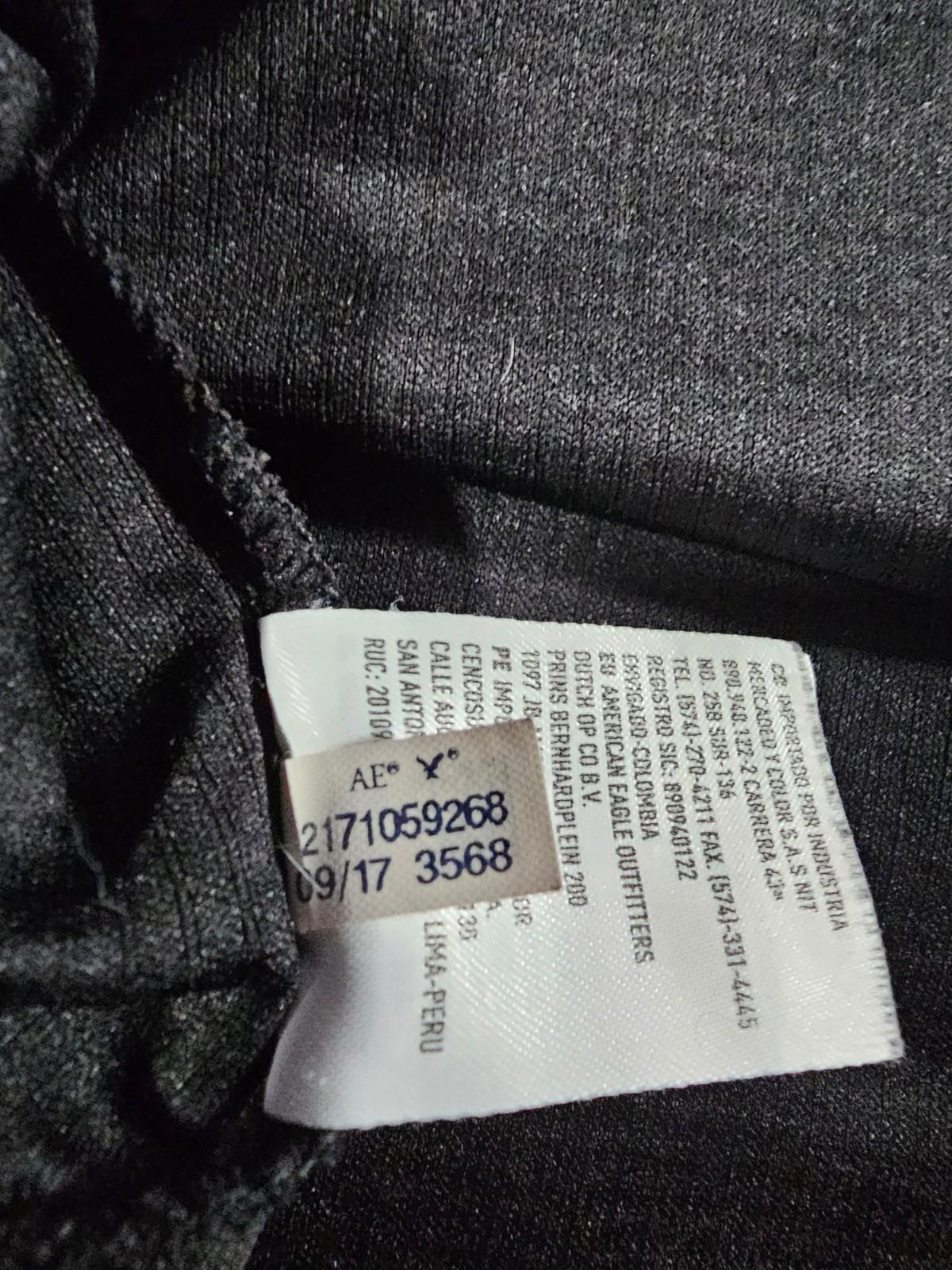 American Eagle FLEX Running Hoodie Large Black Long Sleeve