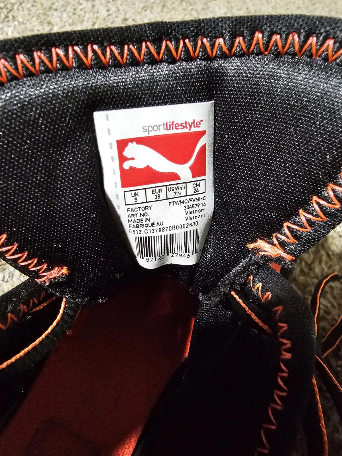 puma future cat super LT 30457914 shoes Black Womens 7.5