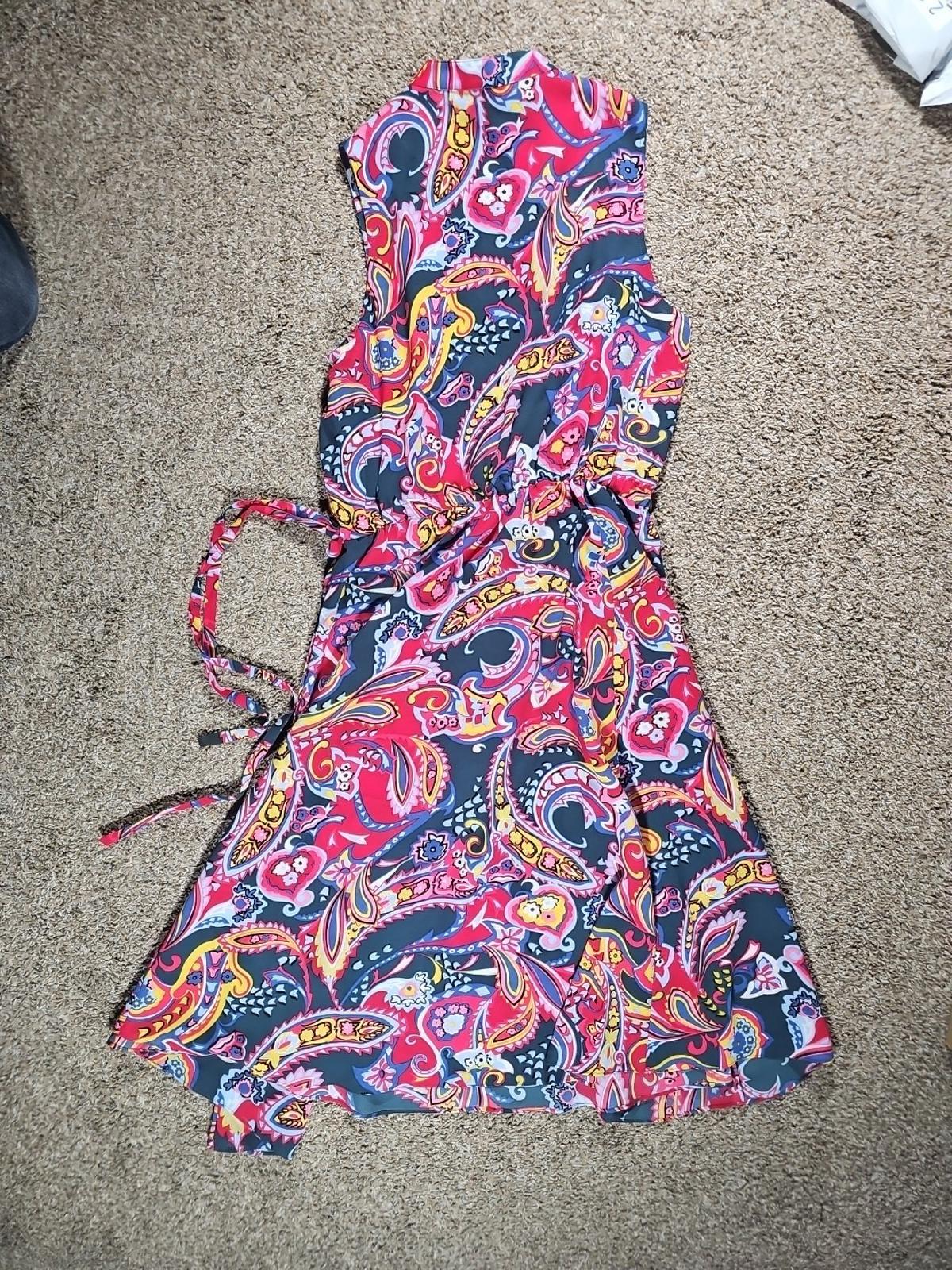 Anne Klein Sz 12 Paisley Dress