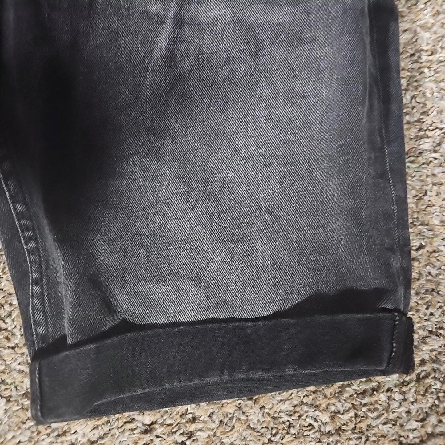 &Denim Sz 36 Slim Fit Shorts Black