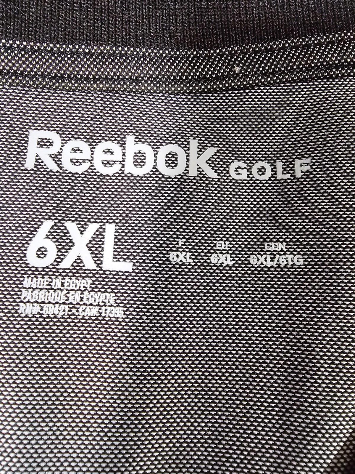 Reebok Golf 6xl Gray Black Polo Shirt