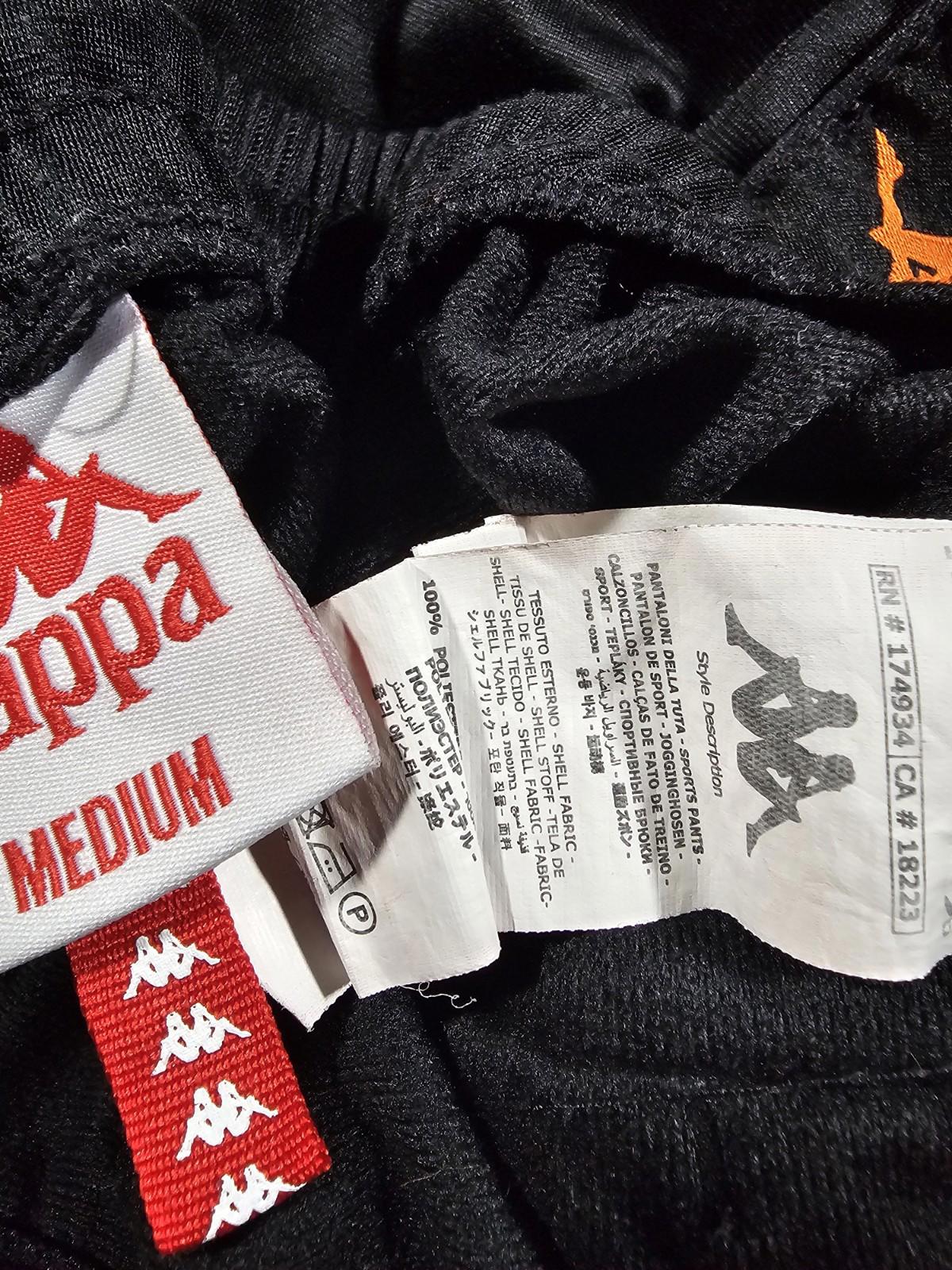 Kappa Back2back Women Logo Black Straight Fit Sweatpants M