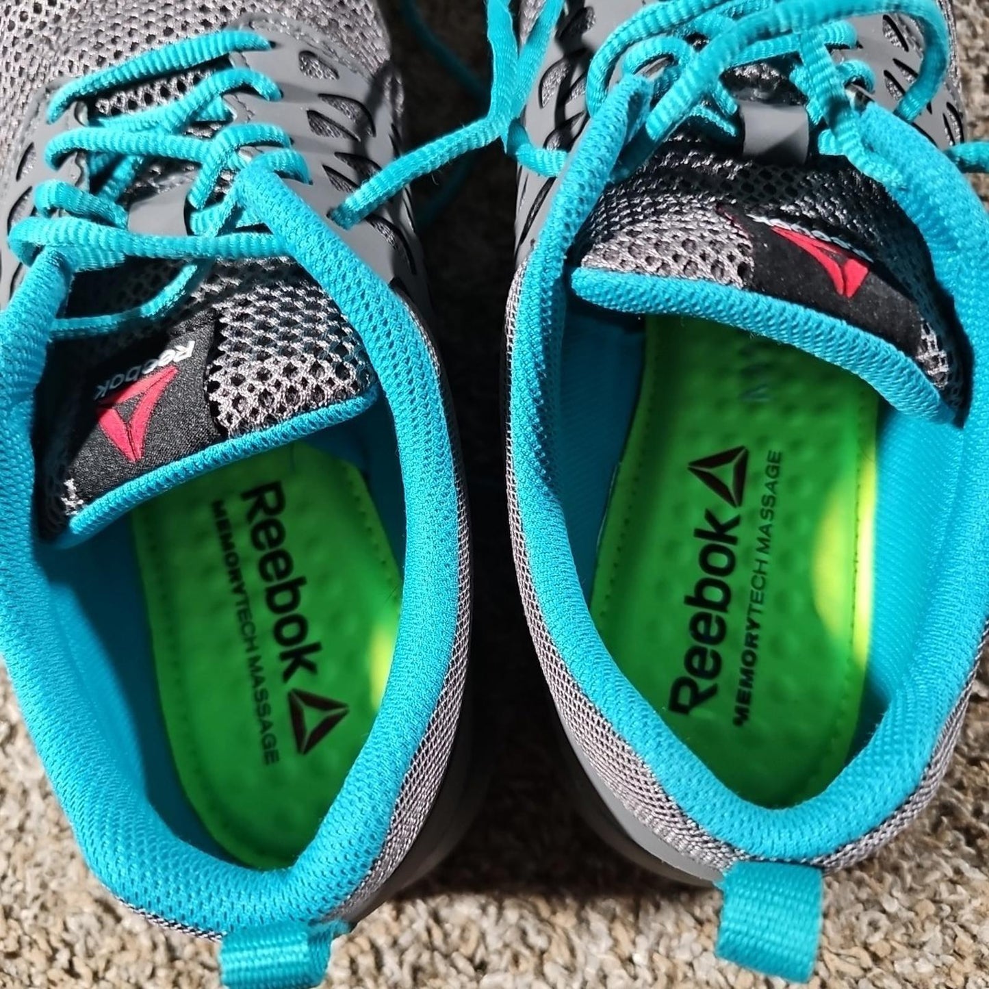 Reebok Women’s RB045 Alloy Toe Work Gray Teal Size 11M