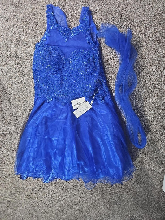 Anny Lee Bridal SP6076 2XL Royal Blue Dress