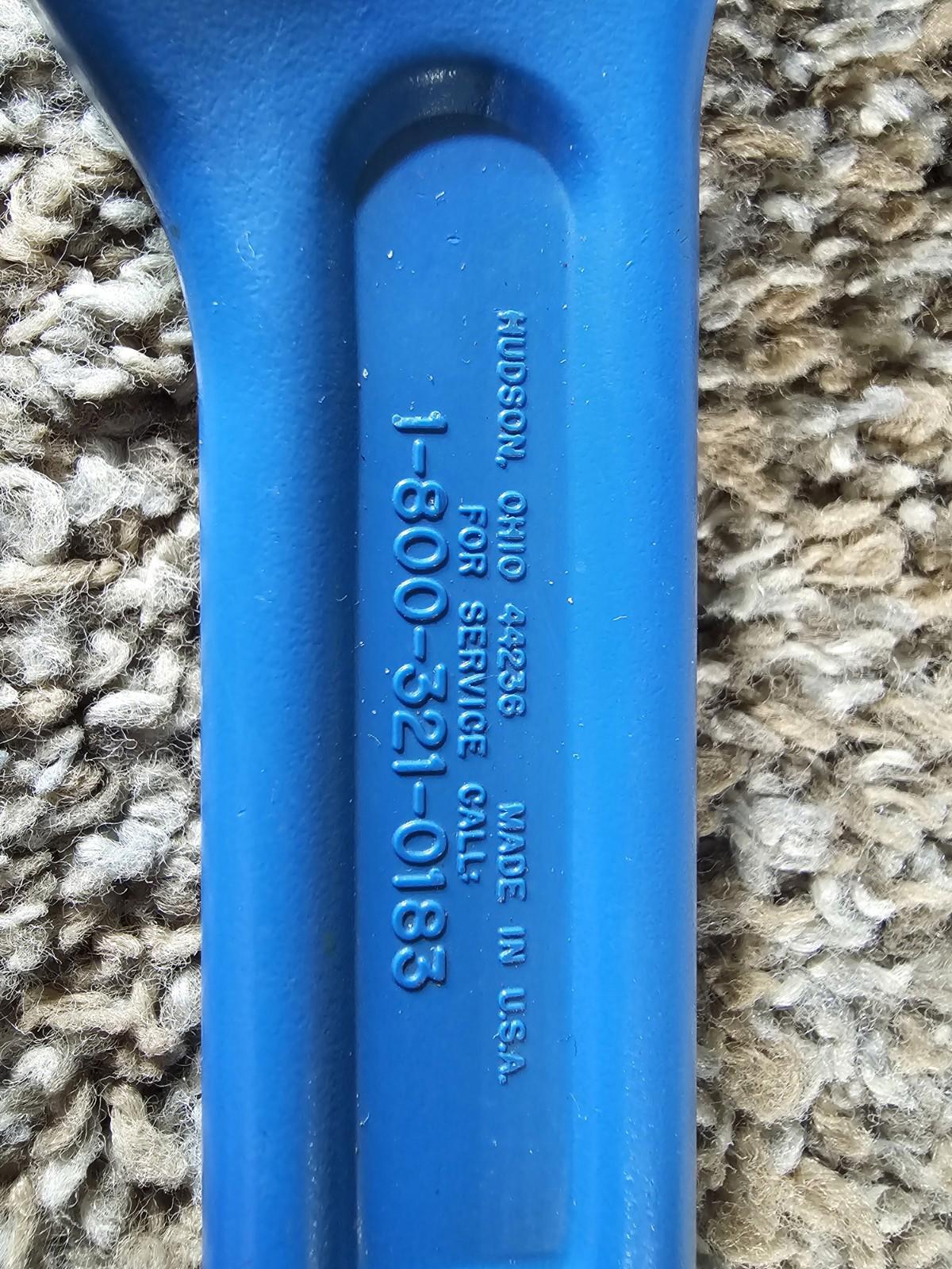 Vintage Blue and Yellow Toy Wrench Little Tikes 7" USA Made