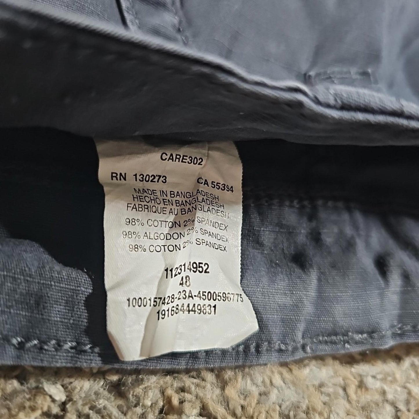 Wrangler Relaxed Fit Sz 48 Cargo Shorts