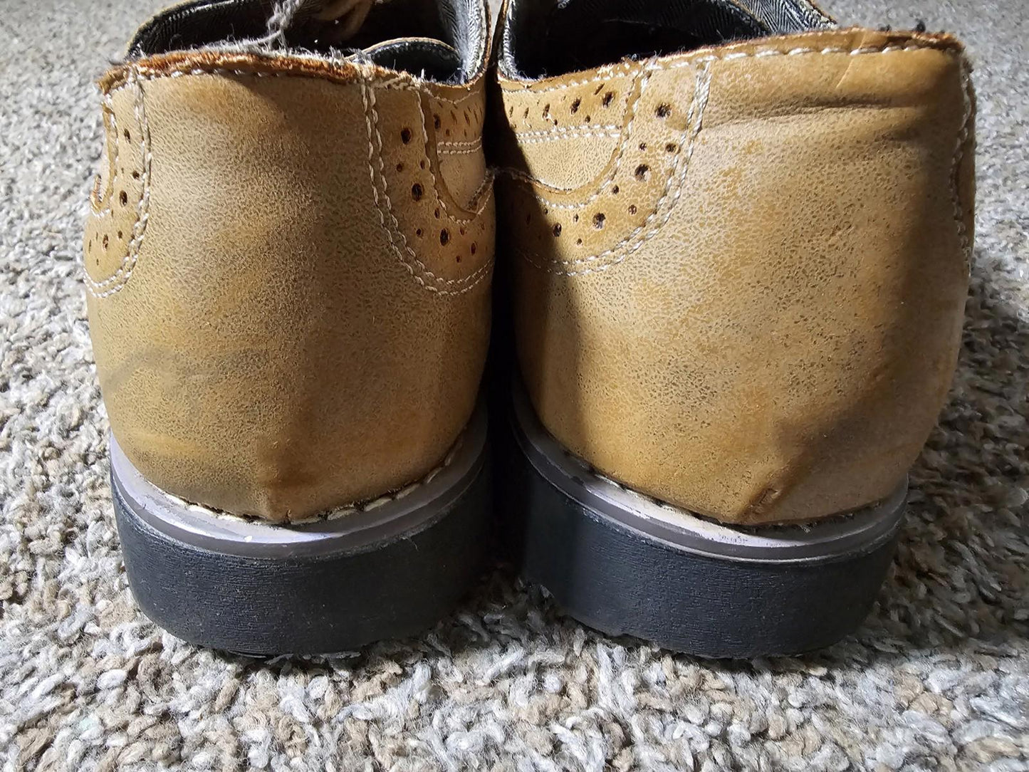 Sonoma wingtip brown size 10 Oxford Dress shoes Kohls