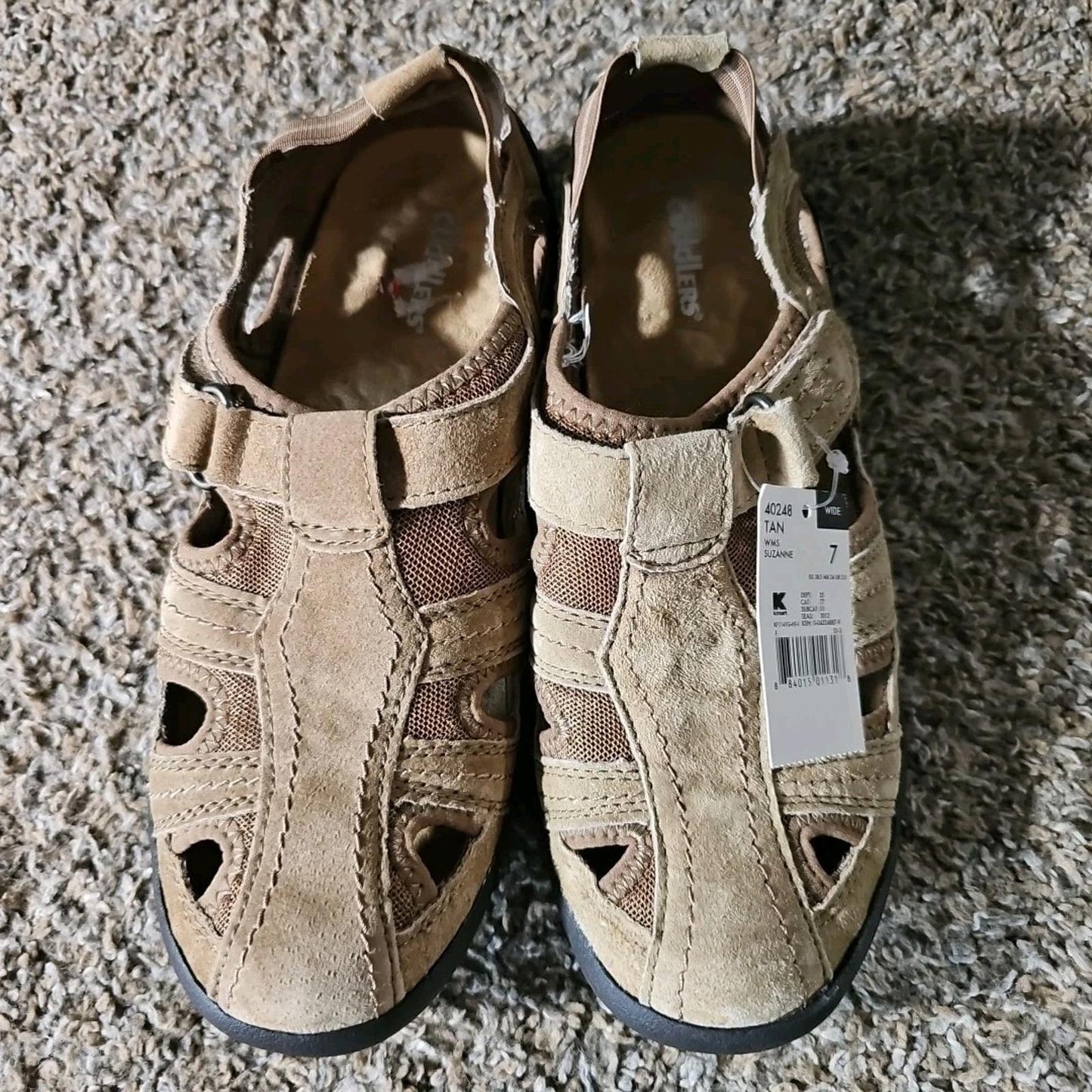 Cobbie Cuddlers Suzanne Women's 7W Leather Sandal Shoes NWT