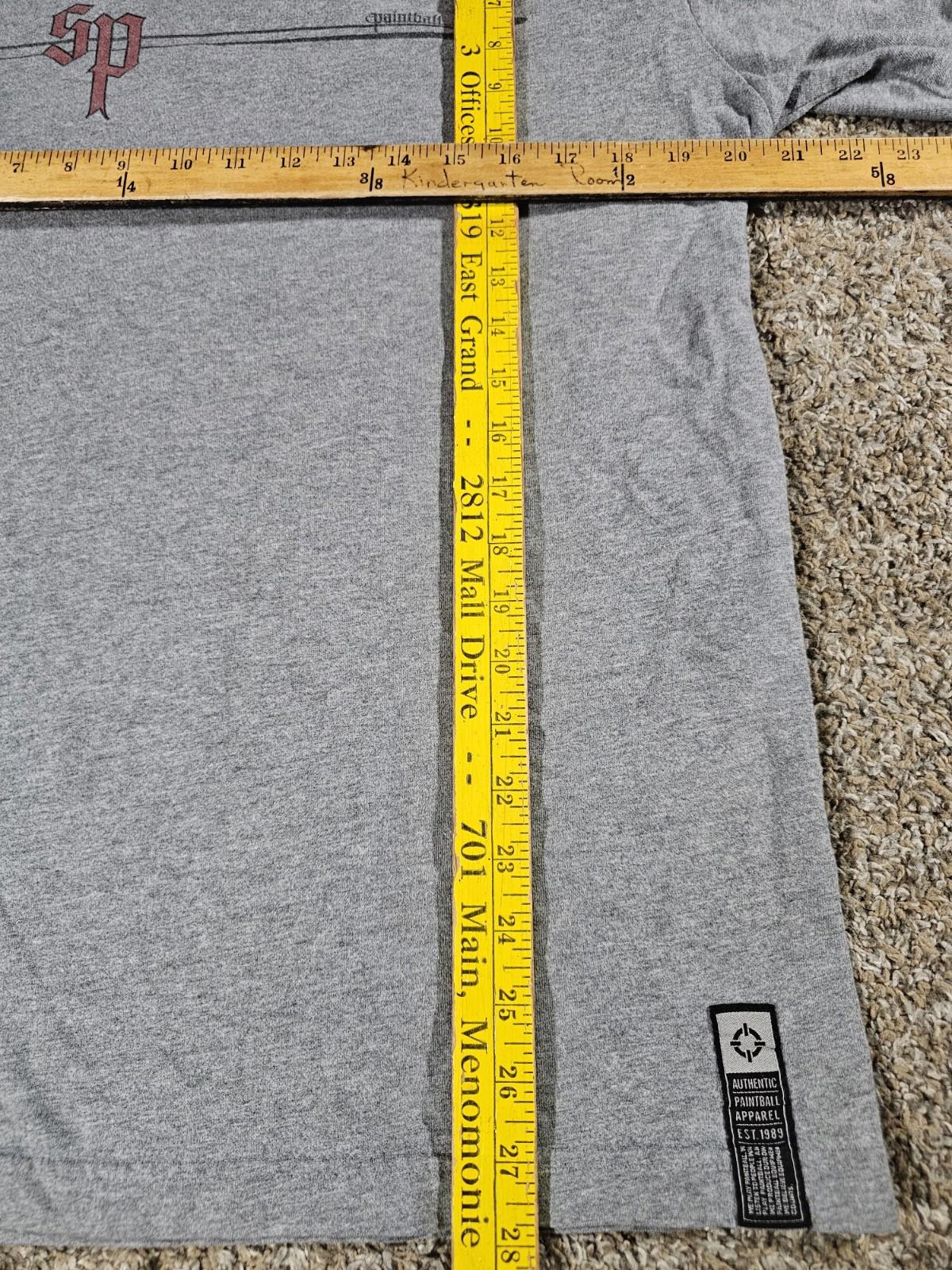 Smart Parts authentic paintball apparel t-shirt Size L Gray