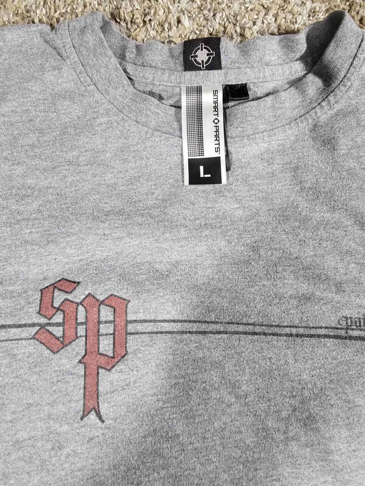 Smart Parts authentic paintball apparel t-shirt Size L Gray