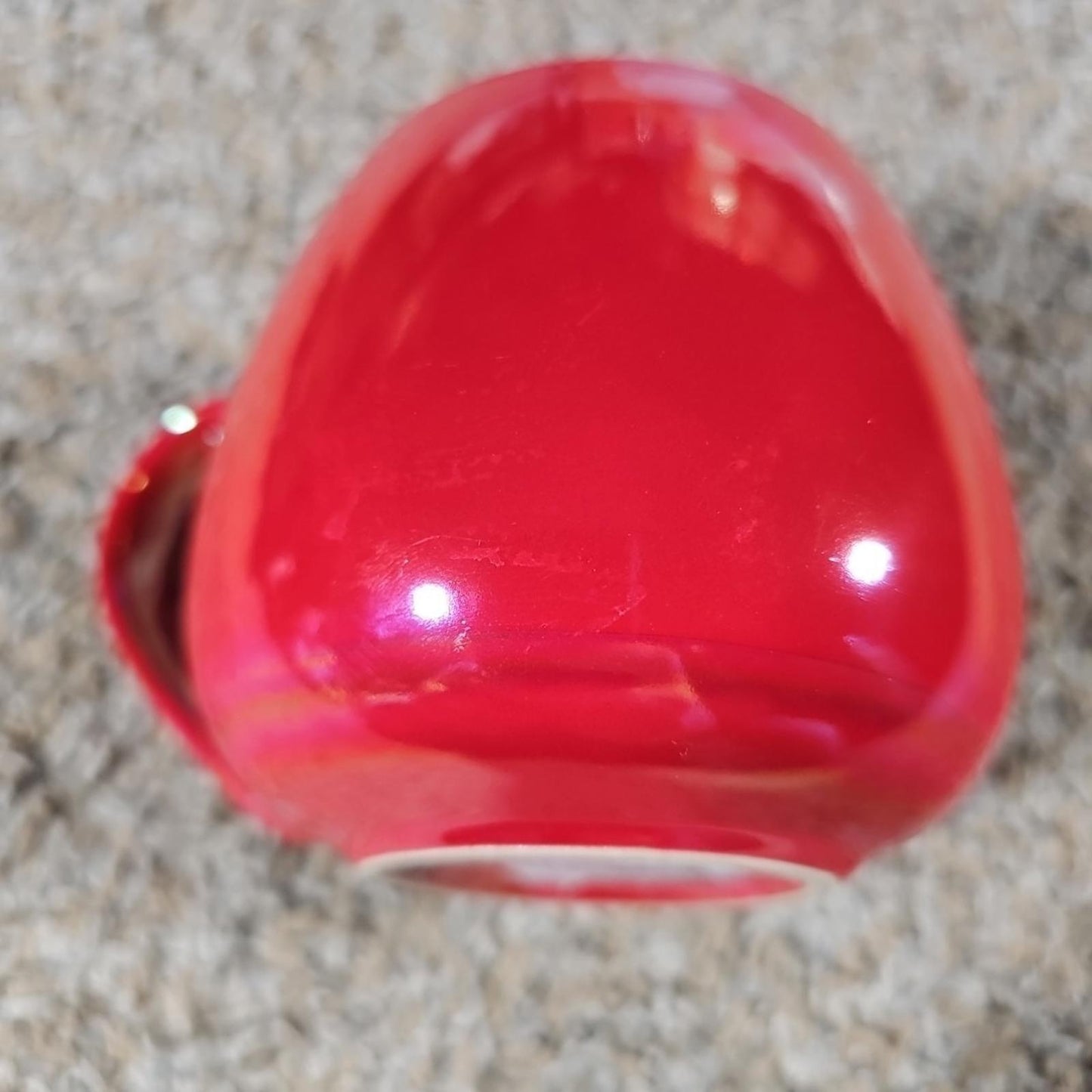 Tim Hortons 2020 Iridescent Candy Apple Red Coffee Mug 12 Oz Maple Leaf